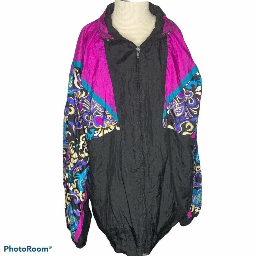 Vintage Wilson Women’s Full Zip Active Windbreaker